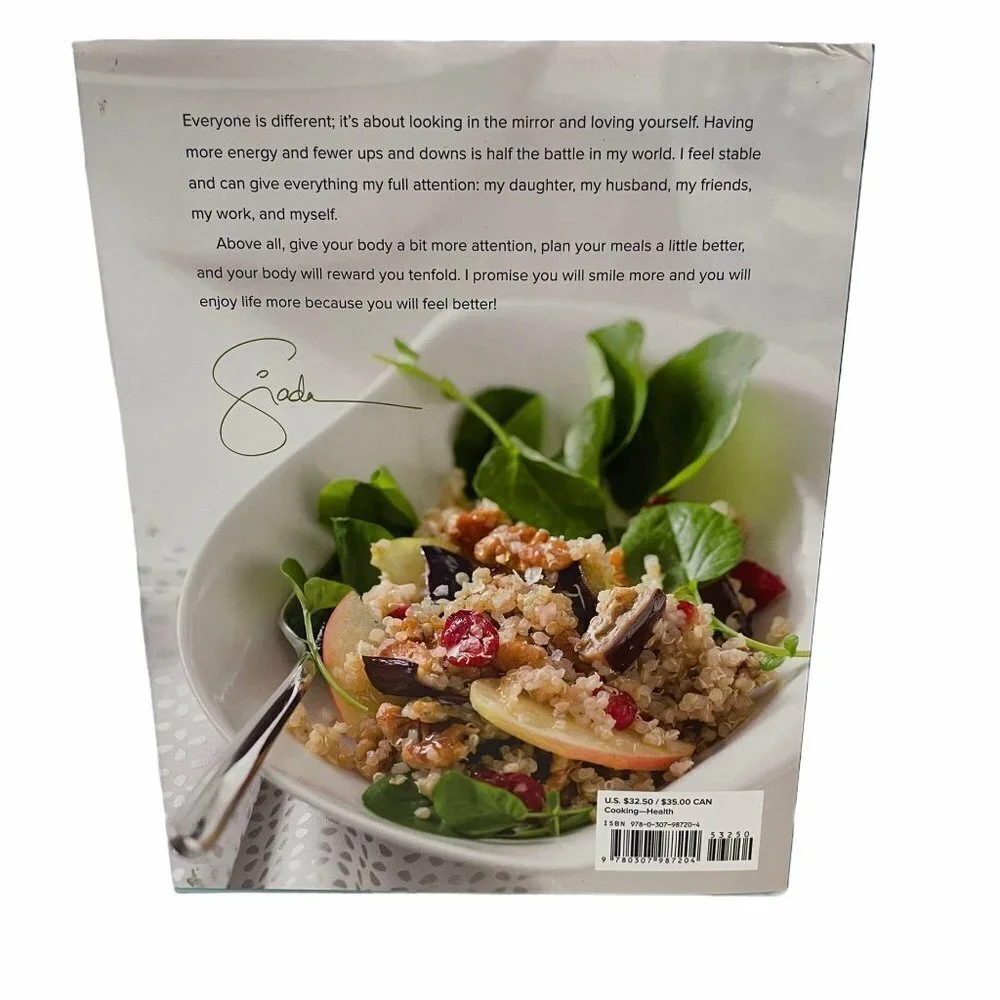 Giada De Laurentiis Feel Good Food Cookbook Personalized‎ Hardcover White
